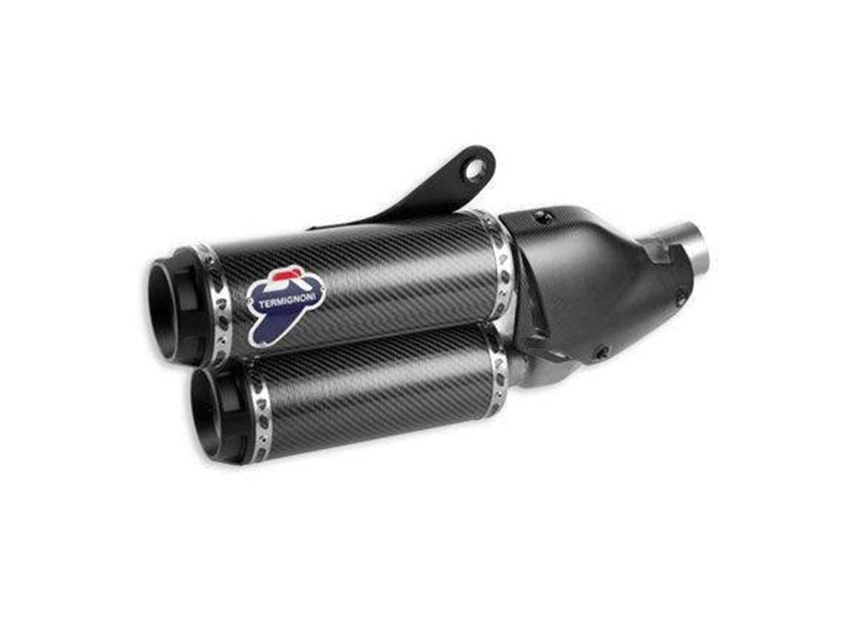 Termignoni 038CR - PAIR OF TERMIGNONI CARBON RACING SILENCERS DUCATI ...