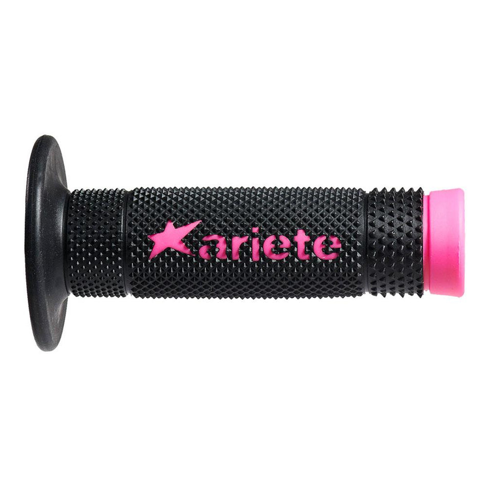 ARIETE HAND GRIPS - VULCAN - OFF ROAD - BLACK PINK : 02643-PFN 1