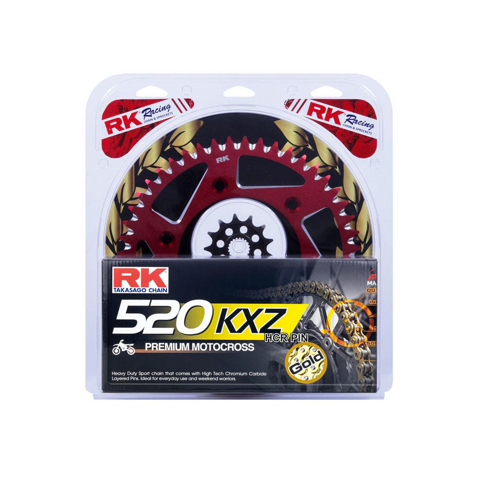 LITE PACK - RK CHAIN & SPROCKET KIT RED 13/50 CRF450R 02-23 / CRF250R 22-23 1