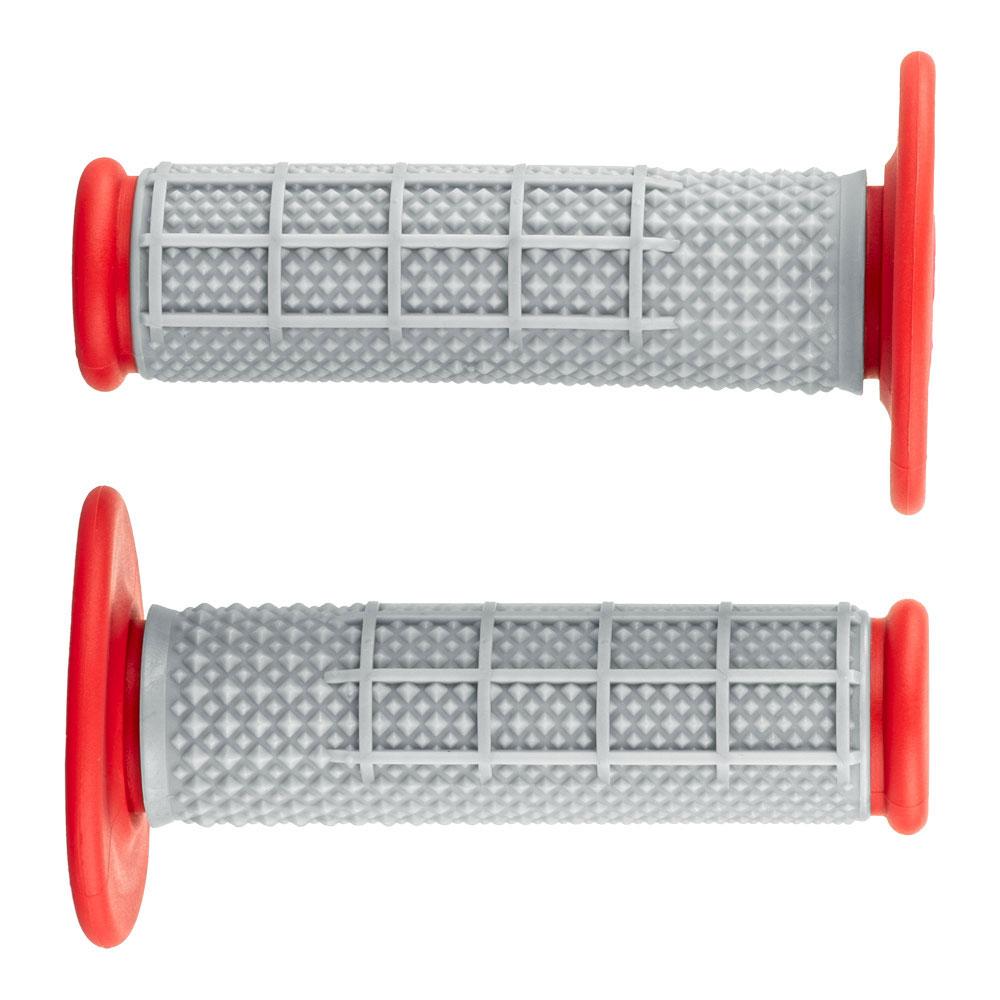 STATES MX PRO SERIES DIAMOND MX HAND GRIPS - HALF WAFFLE - RED 1
