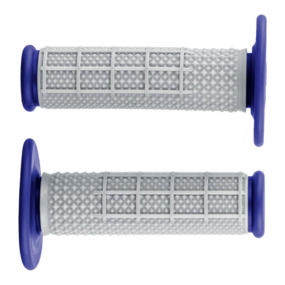 STATES MX PRO SERIES DIAMOND MX HAND GRIPS - HALF WAFFLE - BLUE 1