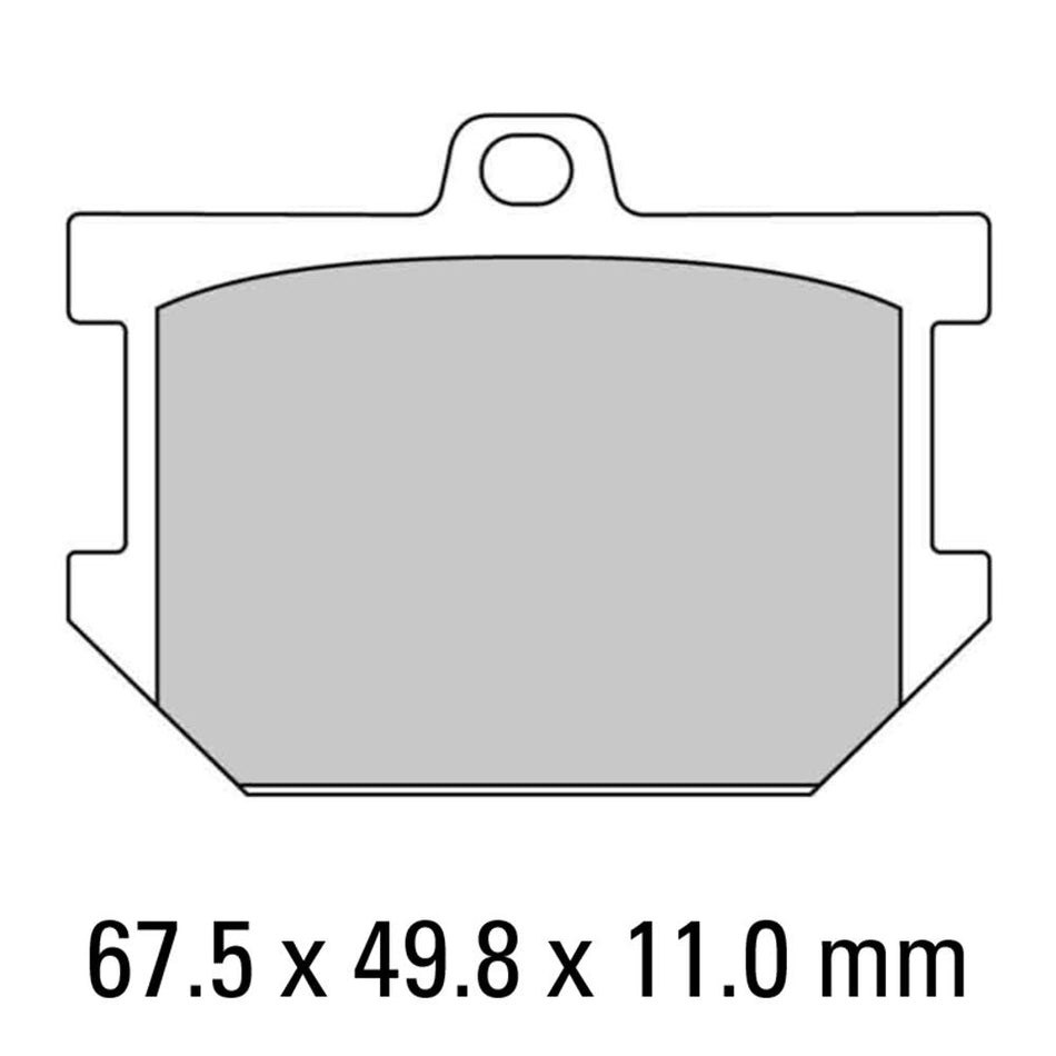 Ferodo FERODO Disc Pad Set - FDB177 P Platinum Non Sintered Compound ...