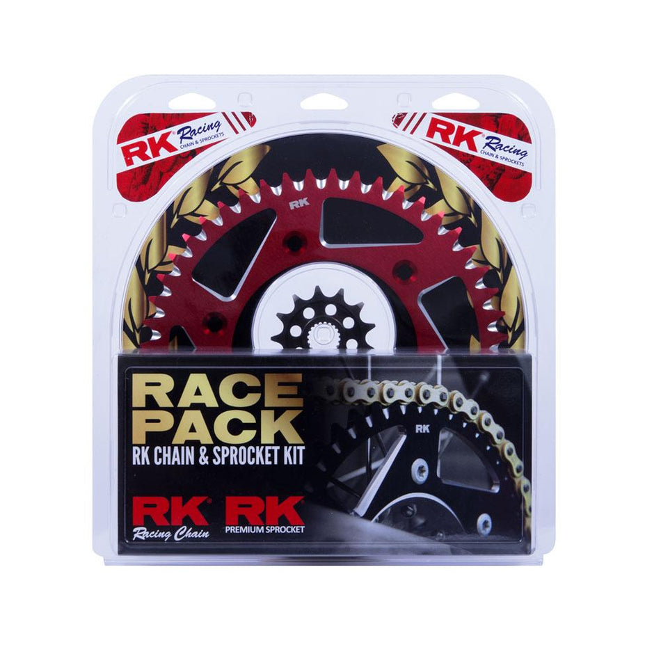 PRO PACK - RK CHAIN & SPROCKET KIT GOLD+RED 13/50 CRF450R 02-23 / CRF250 22-23 1