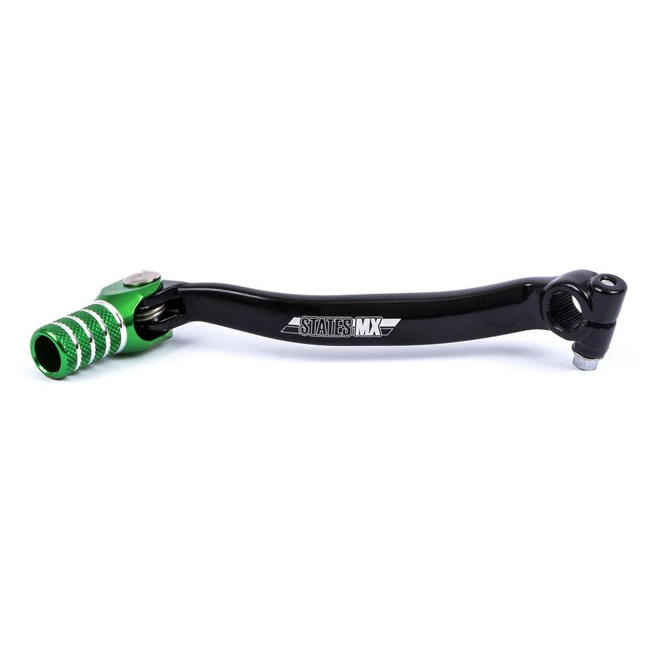 STATES MX FORGED GEAR LEVER - KAWASAKI - GREEN 1