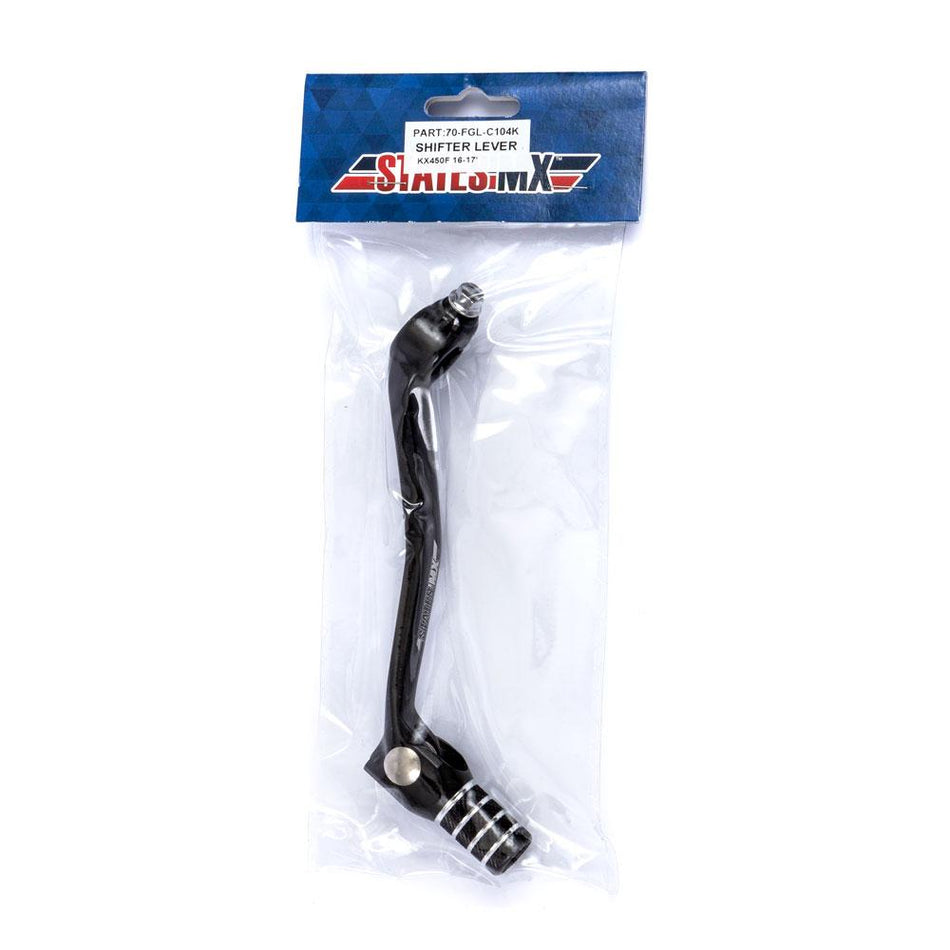 STATES MX FORGED GEAR LEVER - KAWASAKI - BLACK 2