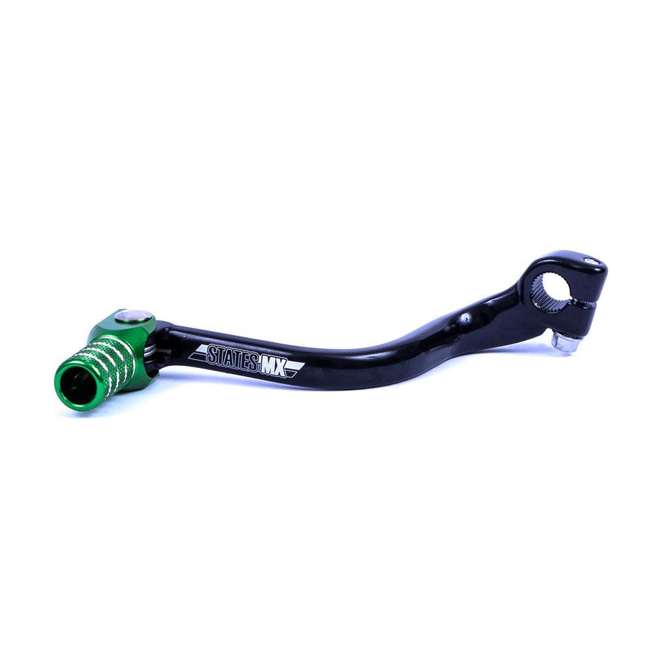 STATES MX FORGED GEAR LEVER - KAWASAKI - GREEN 2