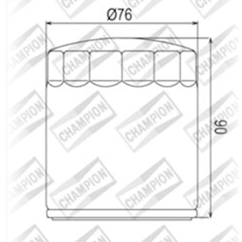 CHAMPION OIL FILTER ELEMENT - COF451 1