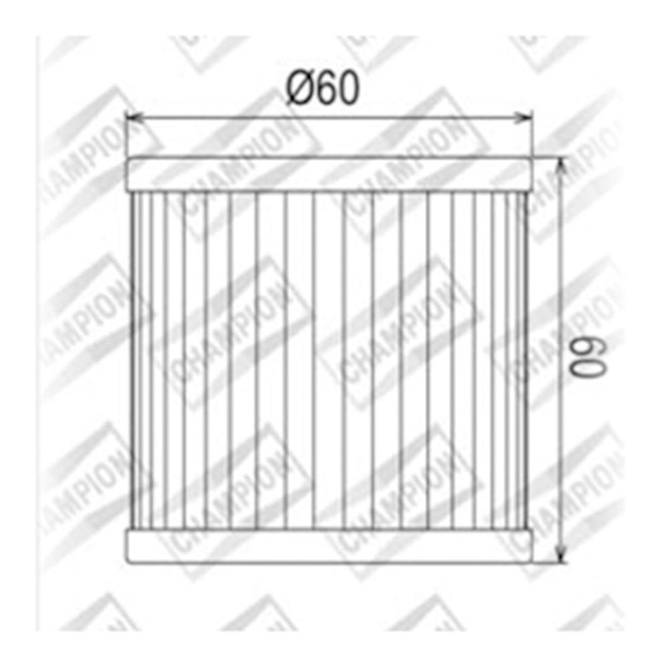 CHAMPION OIL FILTER ELEMENT - COF581 1