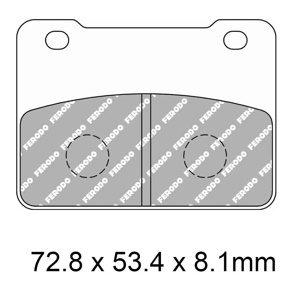 Ferodo FERODO Disc Pad Set - FDB2291 EF Eco Friction Non Sintered ...