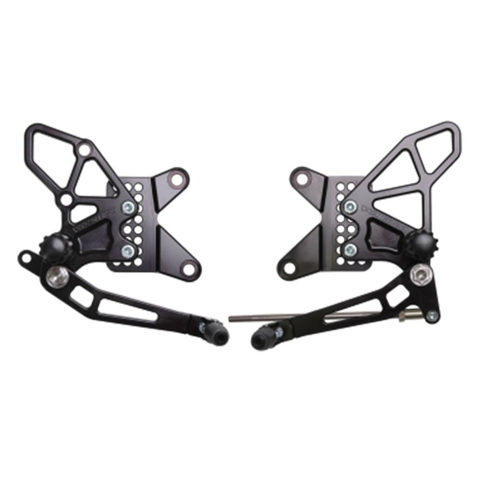 VORTEX - REARSETS : BLACK KAWASAKI ZX-6R 13-19 1