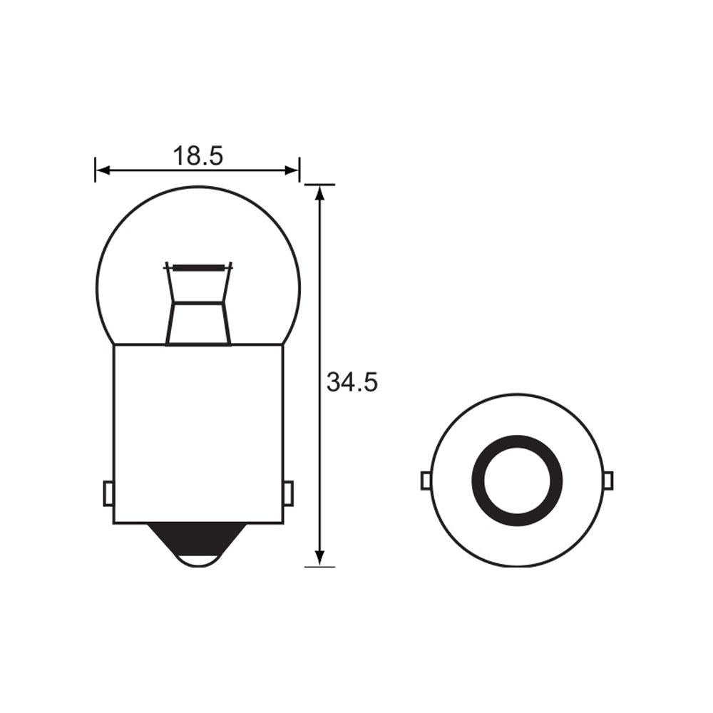 BULB - INDICATOR 12V 23W - BA15S 1