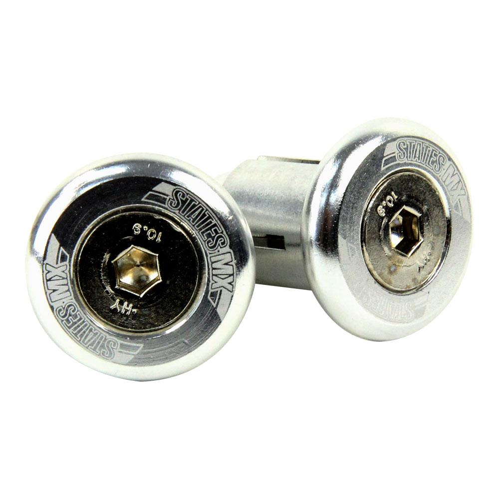 STATES MX OFF-ROAD BAR ENDS - SILVER 1