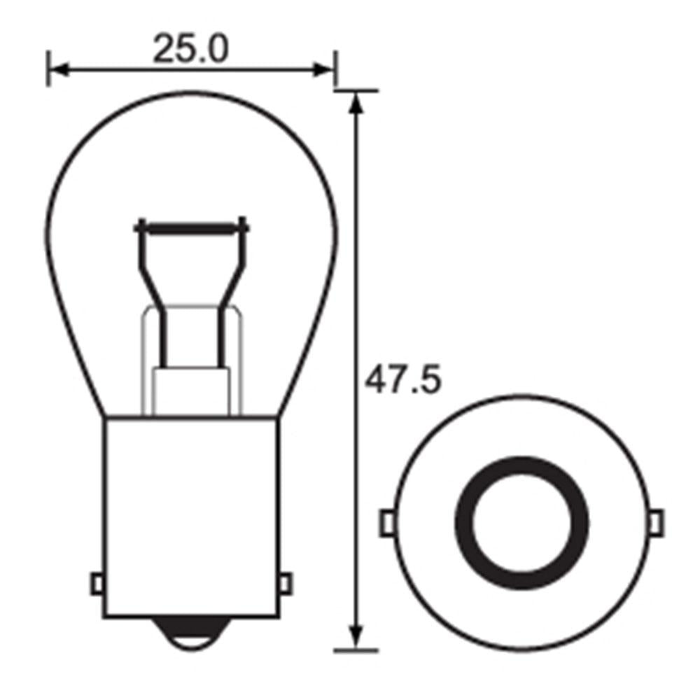BULB - INDICATOR 12V 18W - BA15S 1