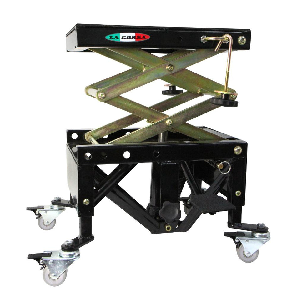 LA CORSA - HYDRAULIC SCISSOR LIFT MX STAND WITH WHEELS 2