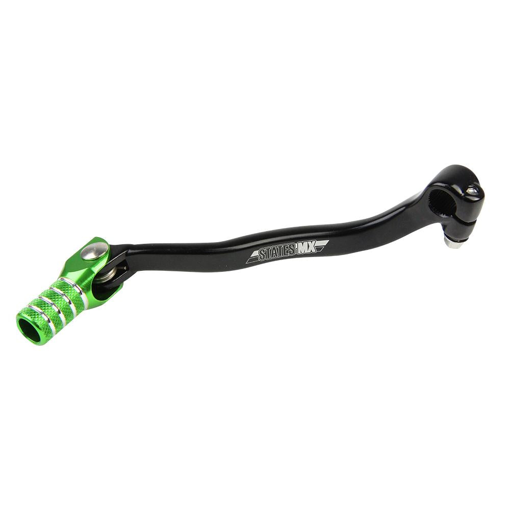 STATES MX FORGED GEAR LEVER - KAWASAKI - GREEN 1