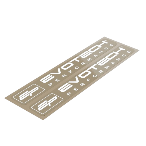 Evotech Performance Logo Sticker (White) - 1, ITM36754-01