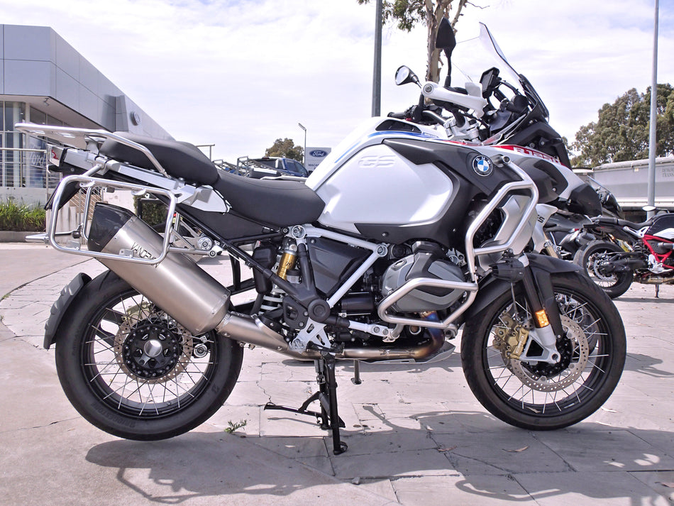 BMW R1250GS & GSA Titanium Exhaust System with OEM Valve Function.