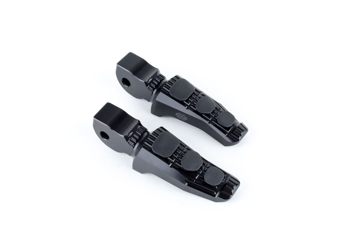 Gilles Tooling Touring foot peg set, rider/pillion, black, RGK-580-UF20-SET-B - 1