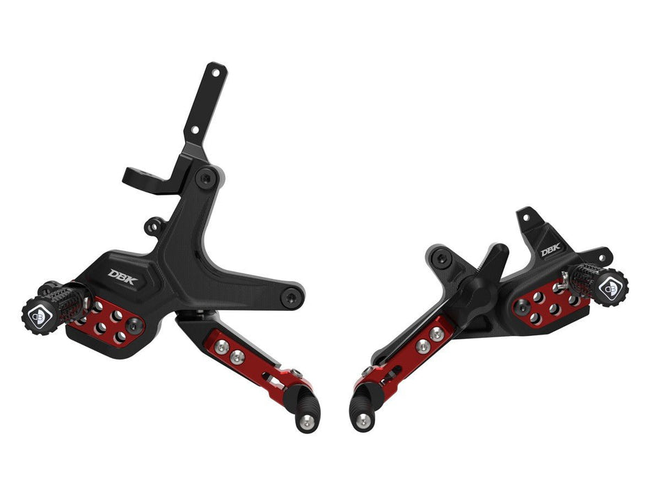 Adjustable Rearsets Ducati Streetfighter V2 2025 - DBK Special Parts - PRSFV202DA