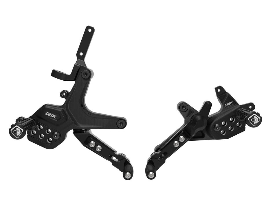 Adjustable Rearsets Ducati Streetfighter V2 2025 - DBK Special Parts - PRSFV2E02DD