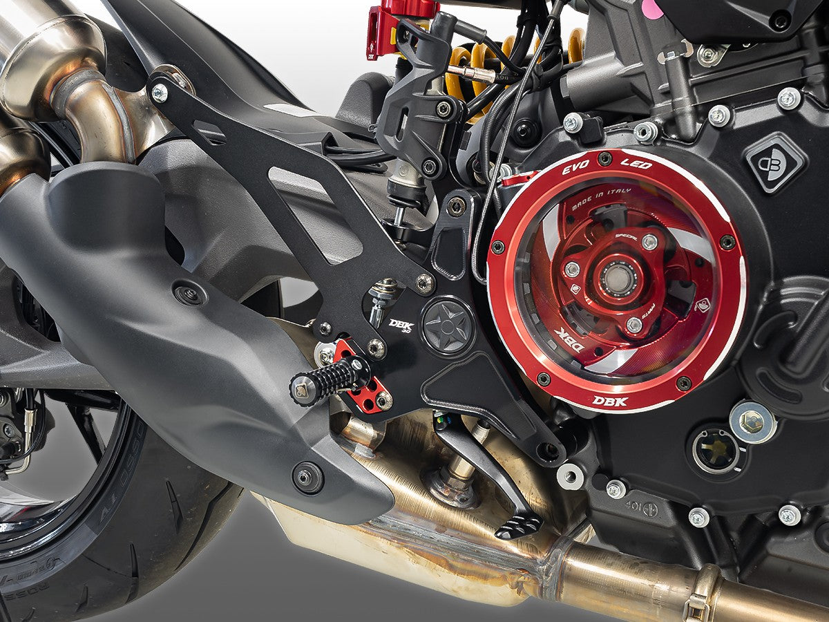 Adjustable single-seat footpegs for Monster V2 - DBK Special Parts - 8