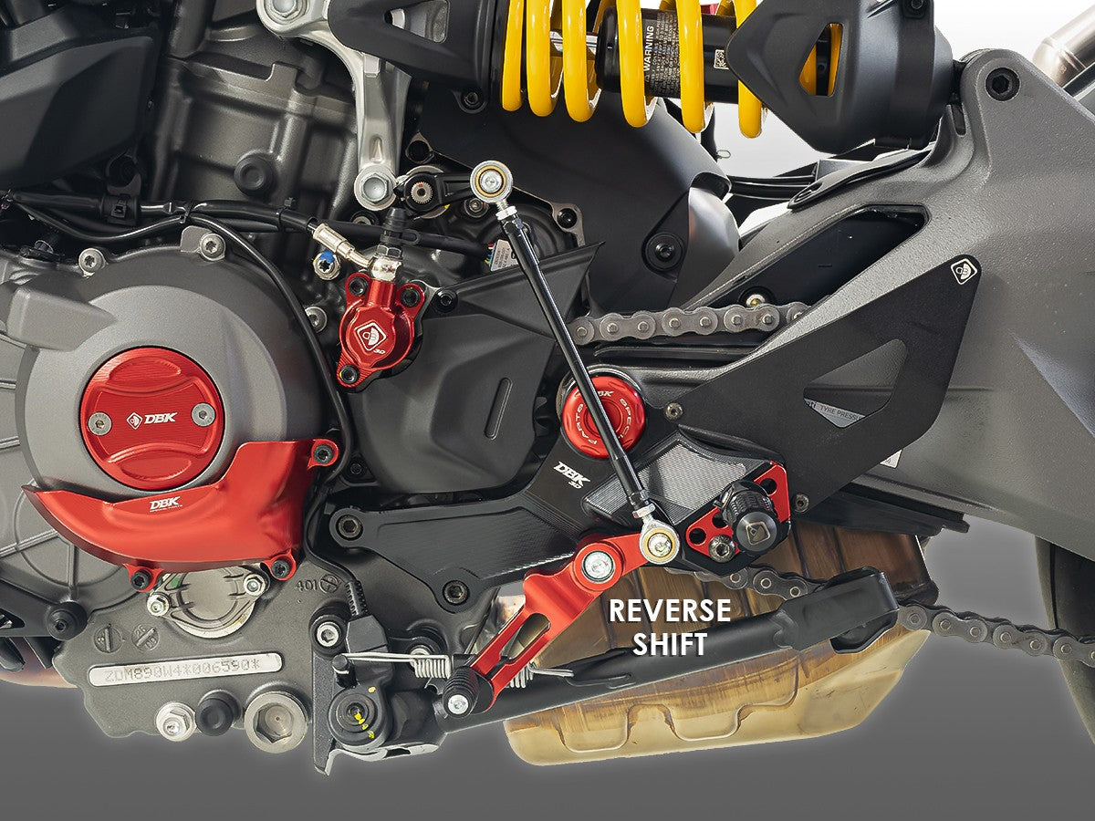 Adjustable single-seat footpegs for Monster V2 - DBK Special Parts - 2