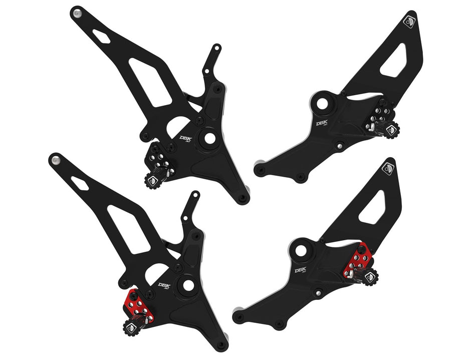 Adjustable single-seat footpegs for Monster V2 - DBK Special Parts - 1