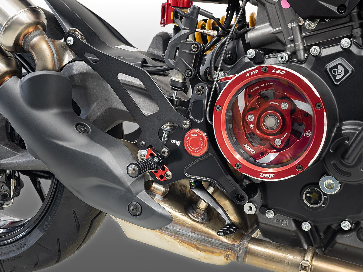 Adjustable single-seat footpegs for Monster V2 - DBK Special Parts - 7
