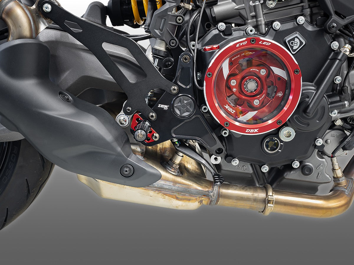Adjustable single-seat footpegs for Monster V2 - DBK Special Parts - 5