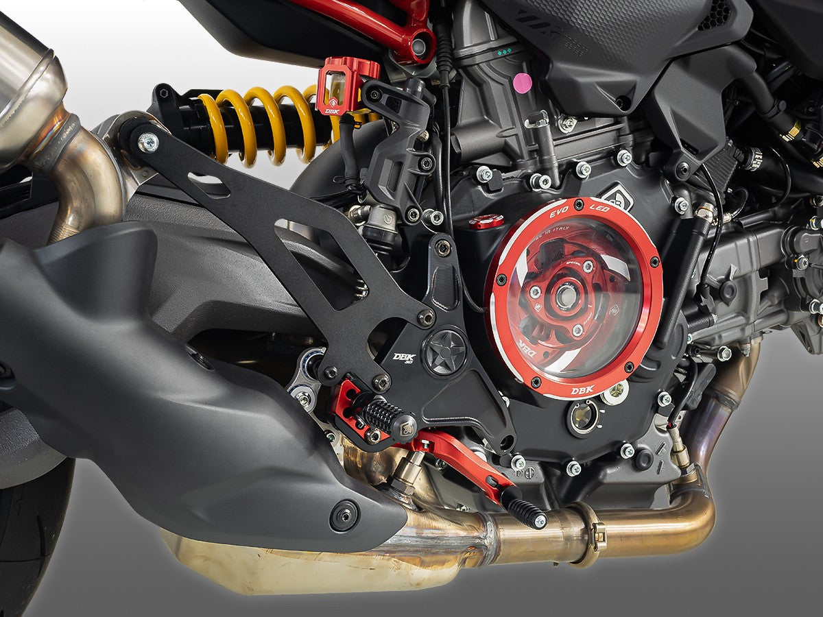 Adjustable single-seat footpegs for Monster V2 - DBK Special Parts - 18
