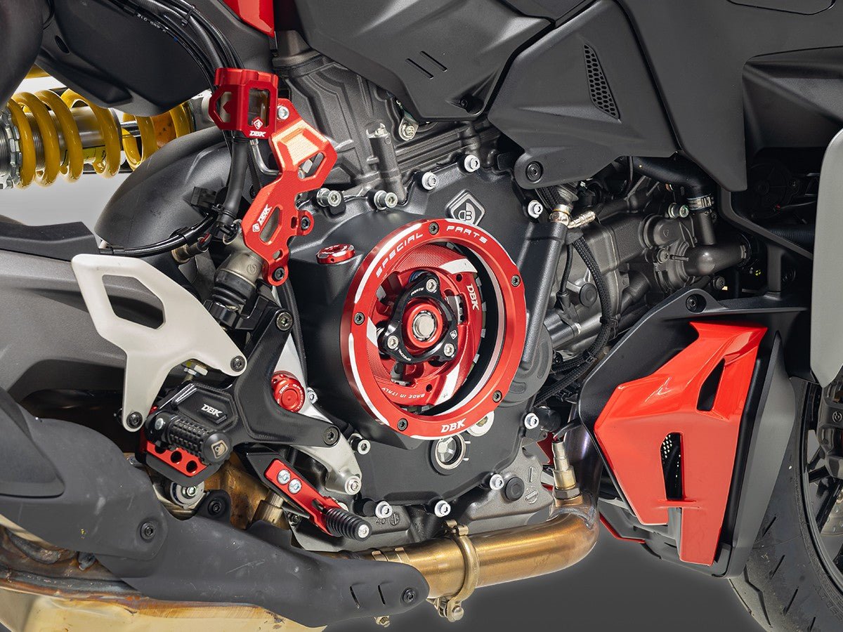 Clear Clutch Cover Ducati Panigale Streetfighter V2 - DBK Special Parts - CCDV18DB