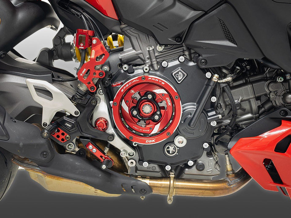 Clear Clutch Cover Ducati Panigale Streetfighter V2 - DBK Special Parts - CCDV18DB