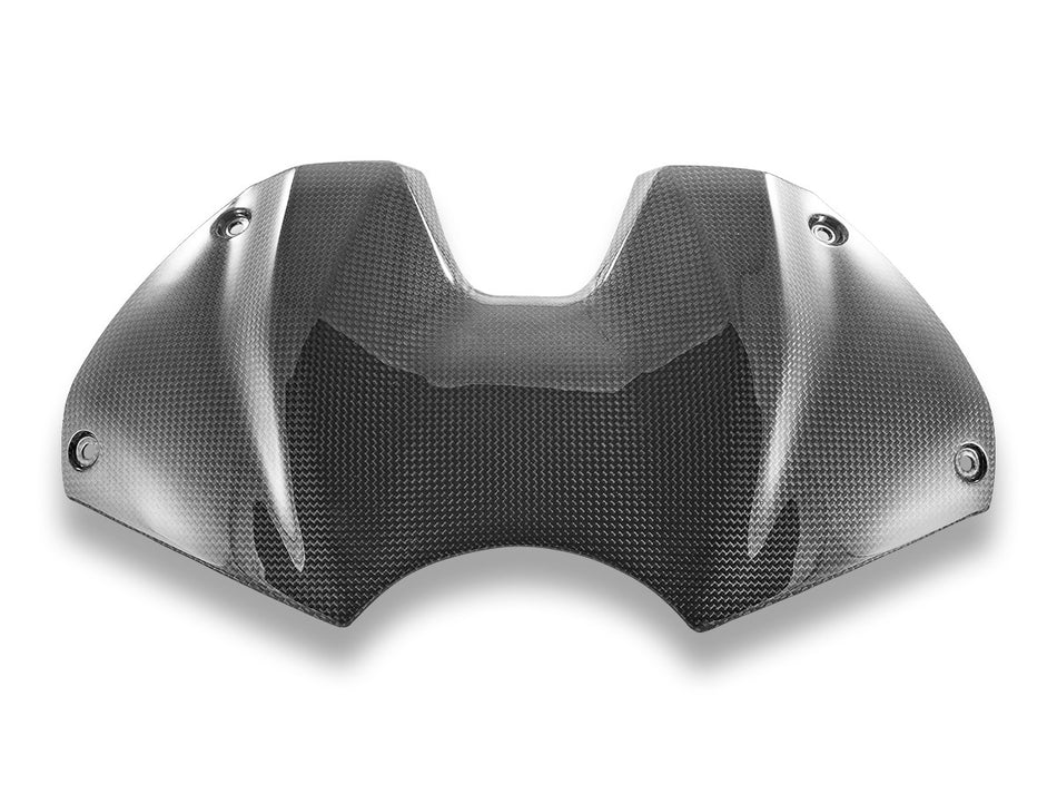 CRB129L - PANIGALE V4 GLOSSY CARBON TANK COVER - DBK Special Parts - 1
