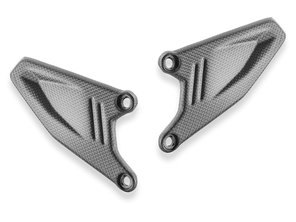 CRB169O - HM 698 MONO MATT CARBON HEEL GUARDS - DBK Special Parts - 1