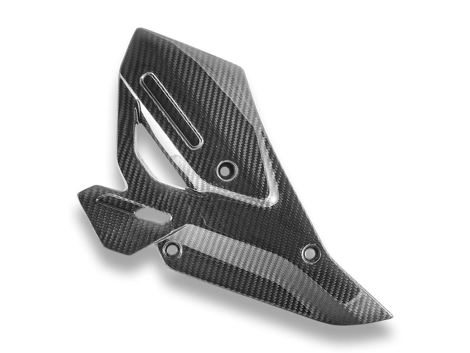 CRB246L - BMW R1300GS ADVENTURE GLOSSY CARBON HEEL GUARDS - DBK Special Parts - 2