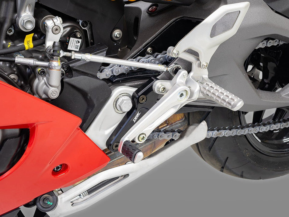 Ducati Panigale V2 2025 Adjustable Rearset Plates - DBK Special Parts - PAP06D