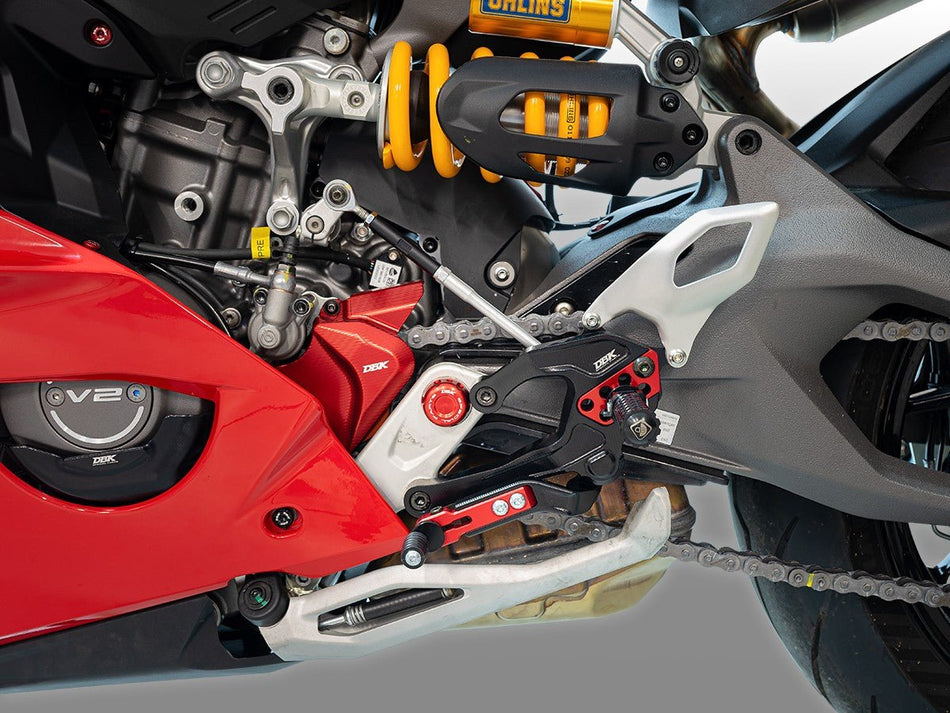 Ducati Panigale V2 2025 Adjustable Rearsets - DBK Special Parts - PRV201DA