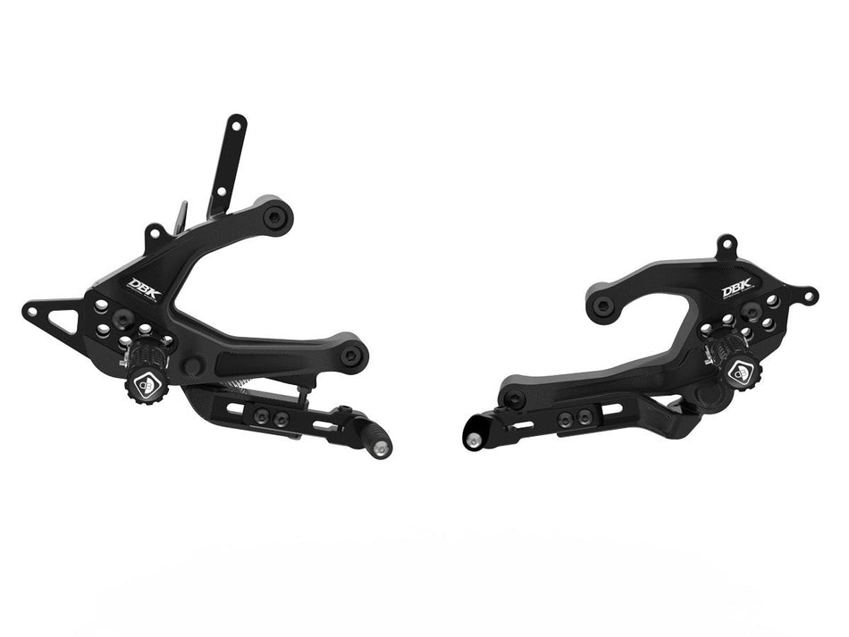 Ducati Panigale V2 2025 Adjustable Rearsets - DBK Special Parts - PRV201DD