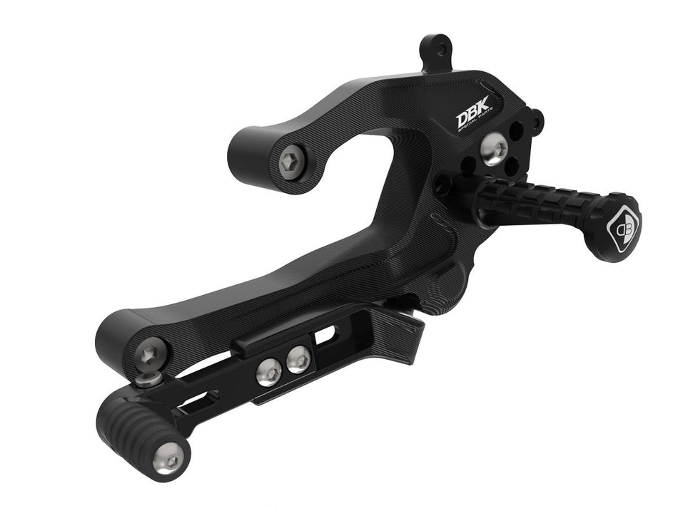 Ducati Panigale V2 2025 Adjustable Rearsets - DBK Special Parts - PRV2E01DD