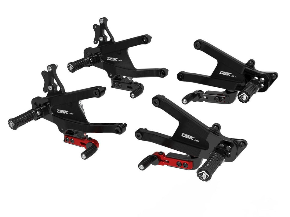 Ducati Panigale V4 2025 Adjustable SBK Rearsets - DBK Special Parts - PRV402DA