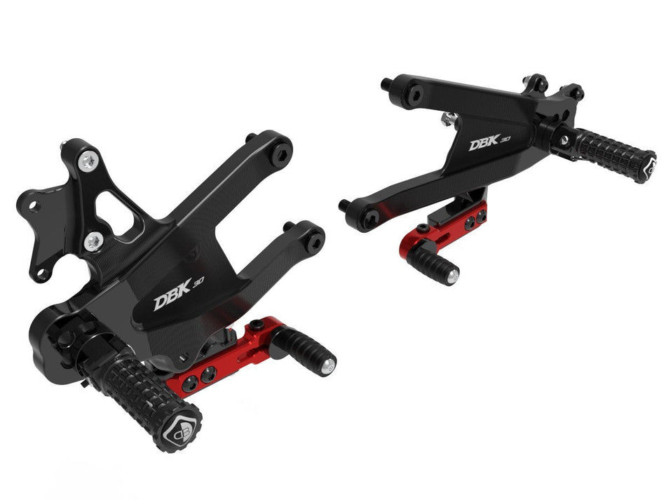 Ducati Panigale V4 2025 Adjustable SBK Rearsets - DBK Special Parts - PRV402DA