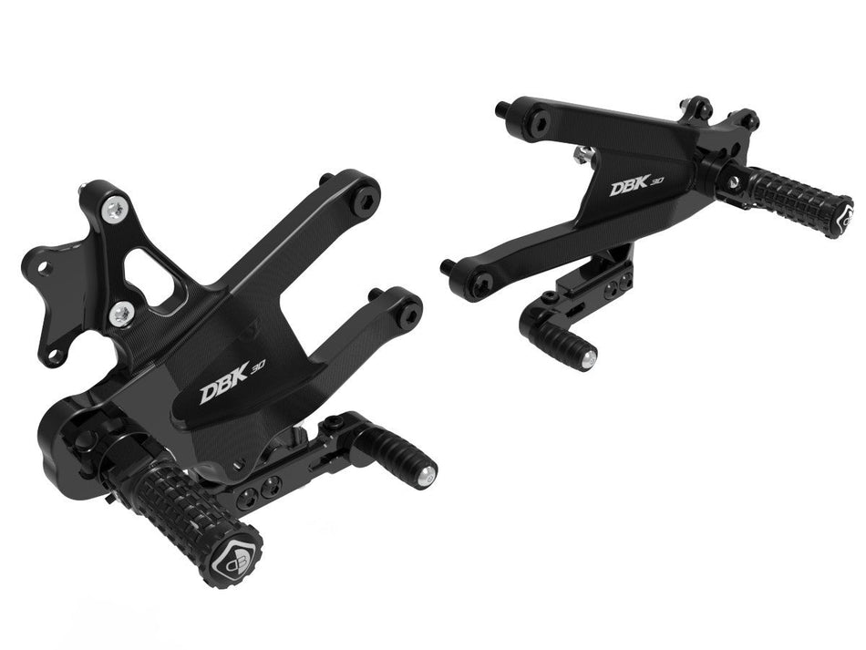 Ducati Panigale V4 2025 Adjustable SBK Rearsets - DBK Special Parts - PRV402DD