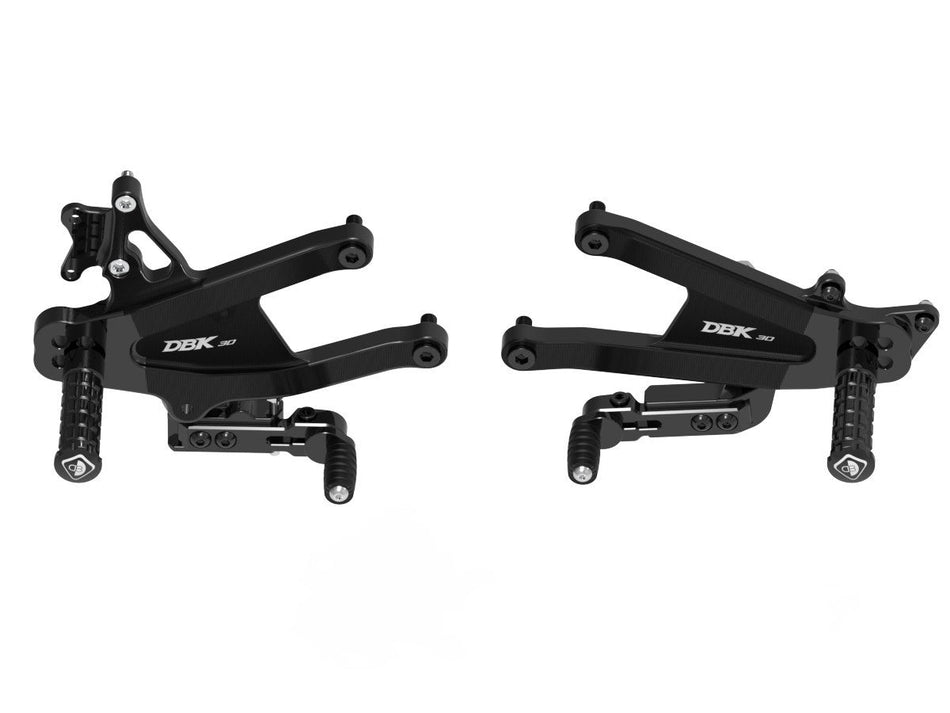Ducati Panigale V4 2025 Adjustable SBK Rearsets - DBK Special Parts - PRV4E02DD