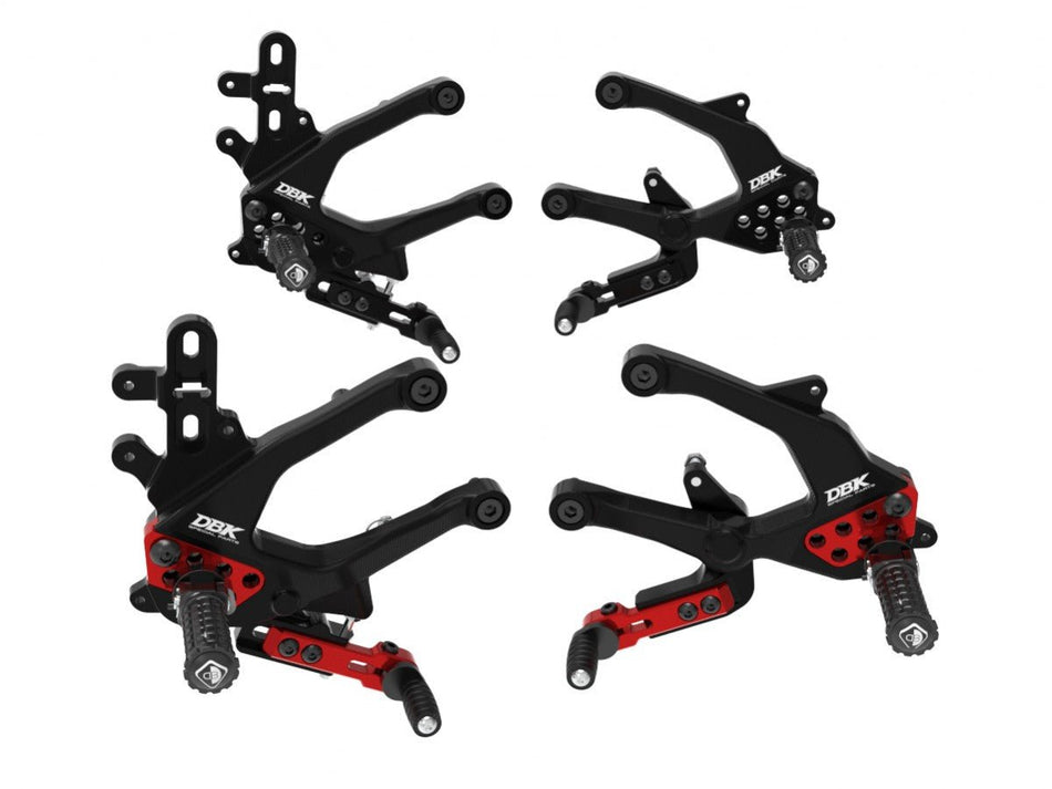 Ducati Streetfighter V4 2025 Adjustable Rearsets - DBK Special Parts - PRSFV402DA