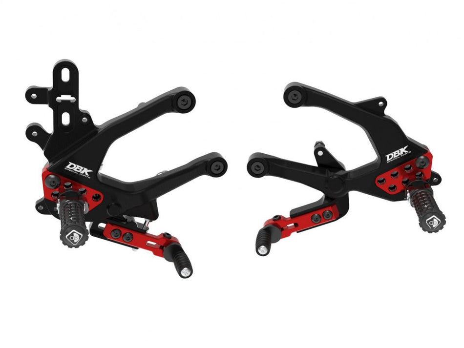 Ducati Streetfighter V4 2025 Adjustable Rearsets - DBK Special Parts - PRSFV402DA