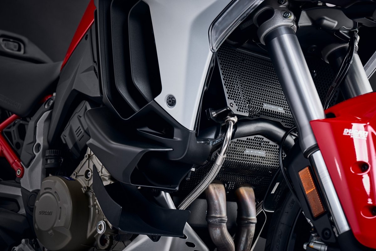 Evotech Radiator Cylinder Head Guard Complete Set - Ducati Multistrada V4 Pikes Peak (2022 - 2024) - Evotech Performance - PRN015299-016152-016164-04