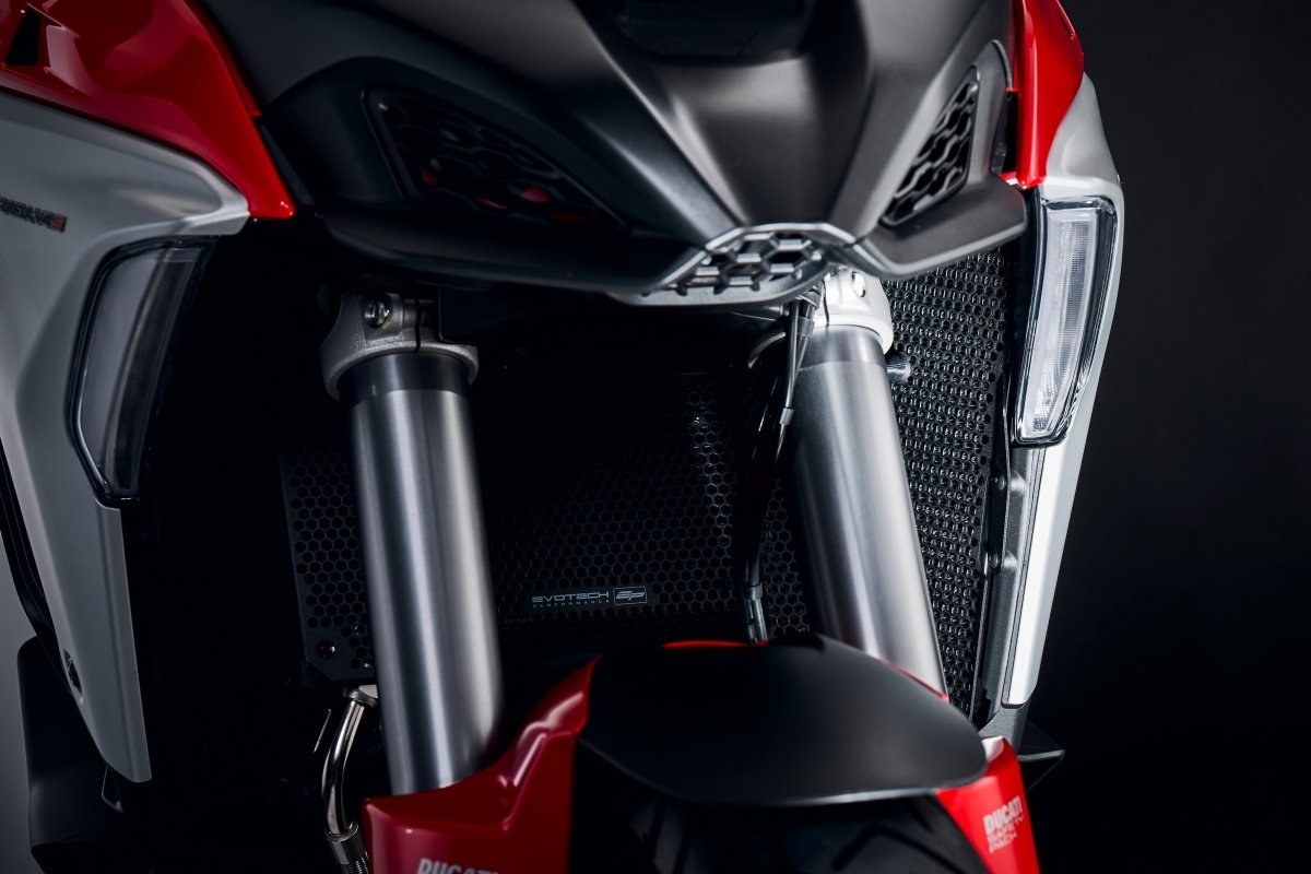 Evotech Radiator Cylinder Head Guard Complete Set - Ducati Multistrada V4 Pikes Peak (2022 - 2024) - Evotech Performance - PRN015299-016152-016164-04