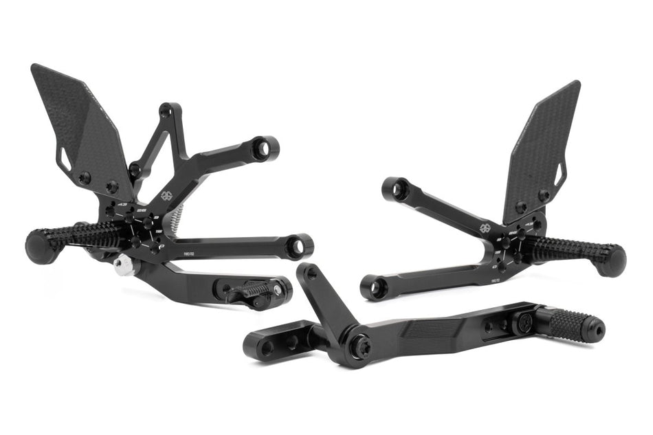 Gilles Tooling Footrest system FXR black, FXR2-T02-B - Gilles Tooling - FXR2-T02-B