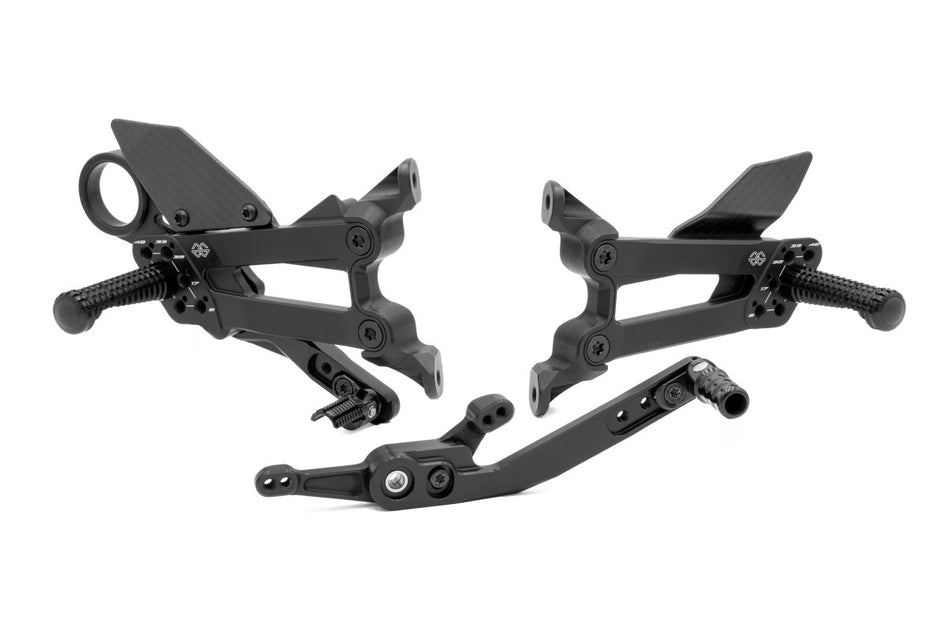Gilles Tooling Footrest system FXR black matt, FXR2-BM01-BD - Gilles Tooling - FXR2-BM01-BD