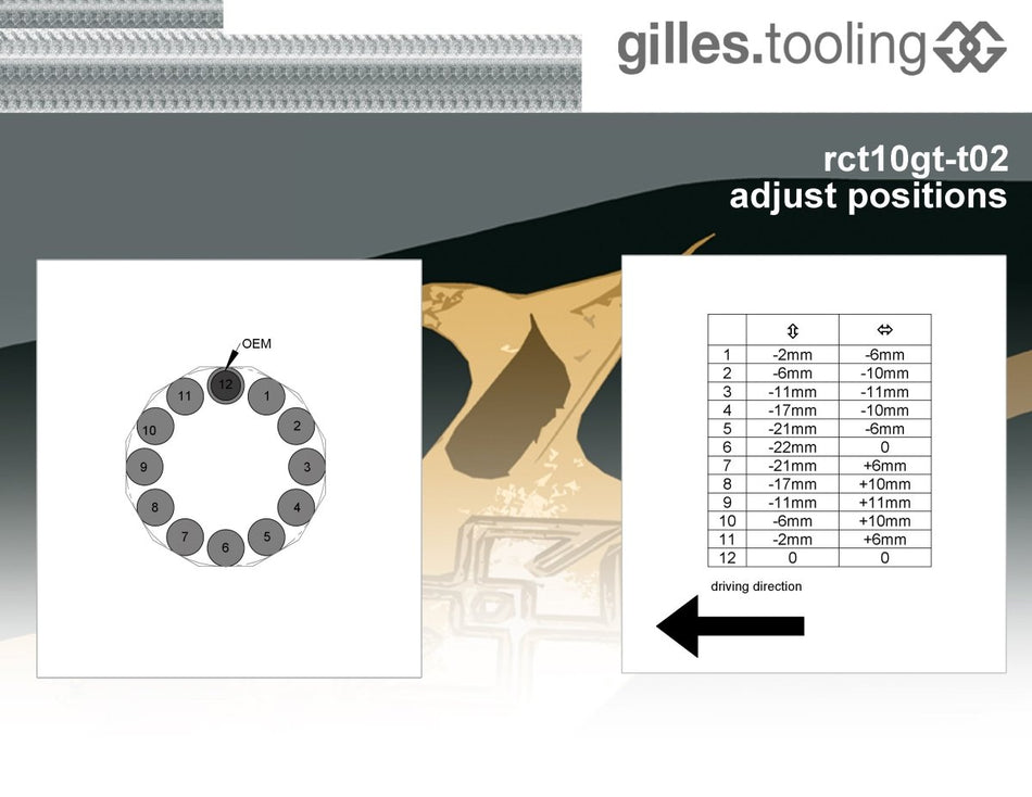 Gilles Tooling Footrest system RCT10GT T02 titanium-silver, RCT10GT-T02.ts - Gilles Tooling - RCT10GT-T02.ts